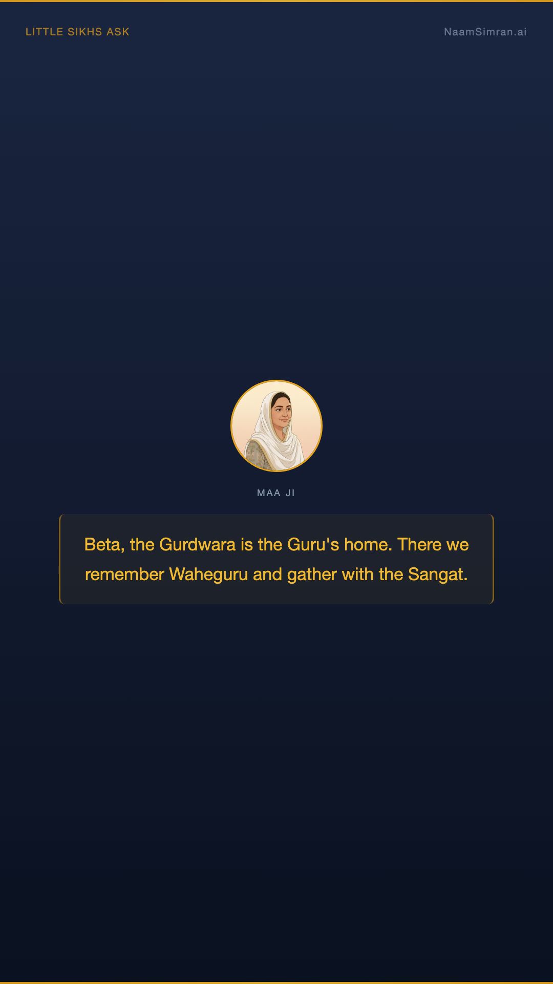 Why do we go to the Gurdwara?